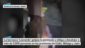 La borrasca 'Leonardo' provoca más de 3.000 desalojos y cortes en carreteras y líneas ferroviarias