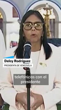 Delcy Rodríguez habla con Donald Trump