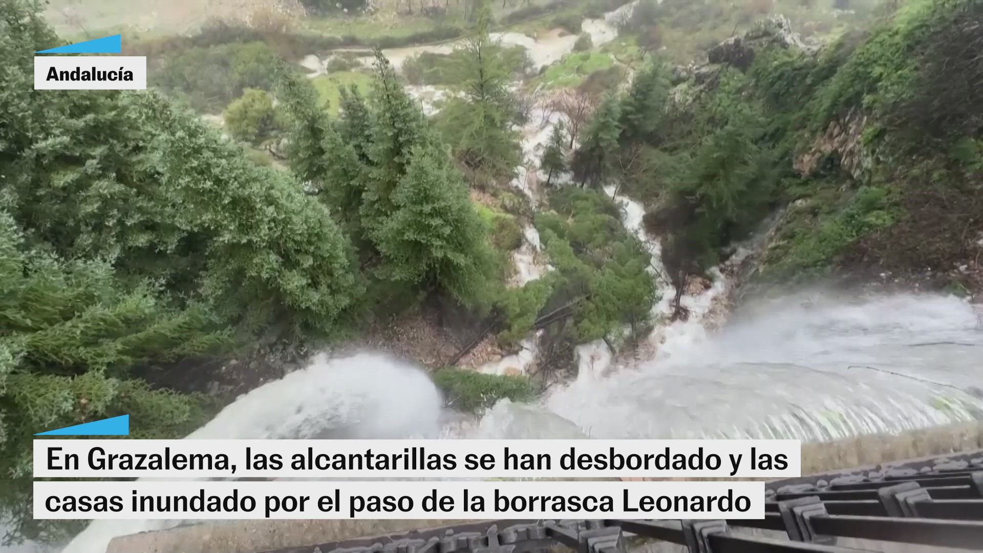 Más de 1500 vecinos de Grazalema afectados por la borrasca 'Leonardo'