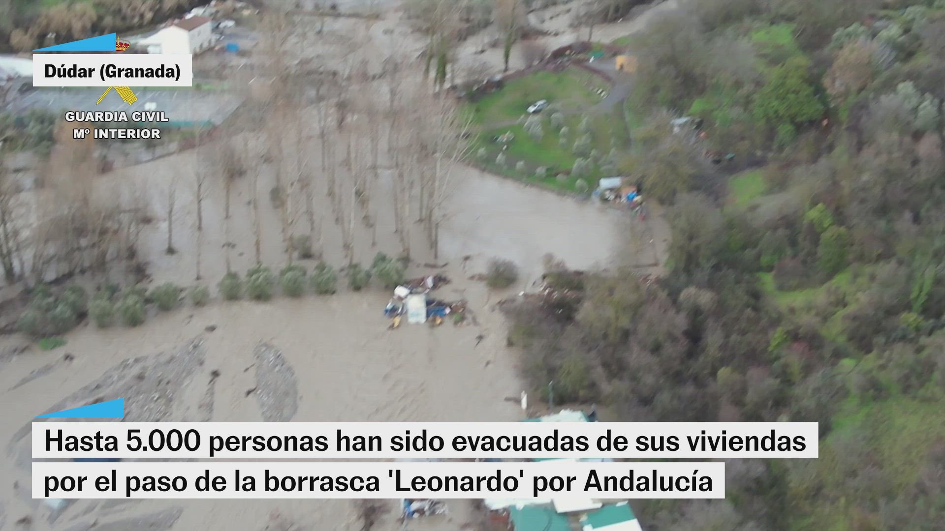 5.000 personas han sido evacuadas en Andalucía