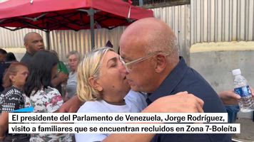 Jorge Rodríguez visita a familiares de presos políticos