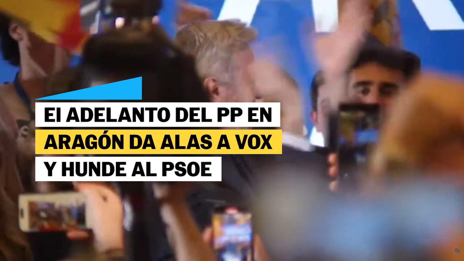 ARAGÓN | La victoria del PP ante el avance de Vox y otros titulares de la noche electoral