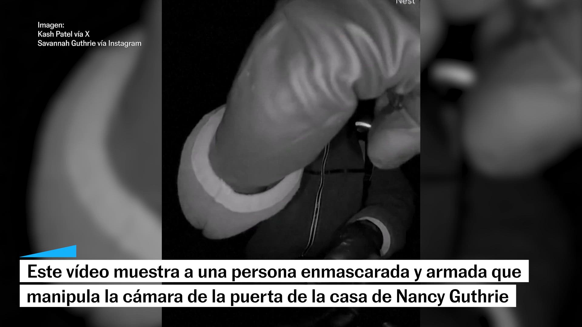 Imágenes de un sospechoso en la casa de Nancy Guthrie