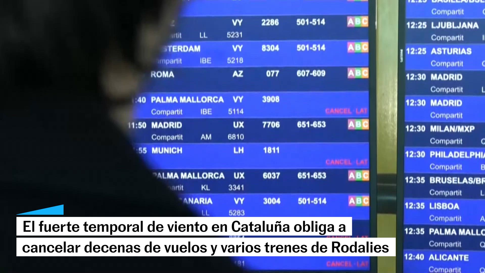 El temporal de viento azota Cataluña