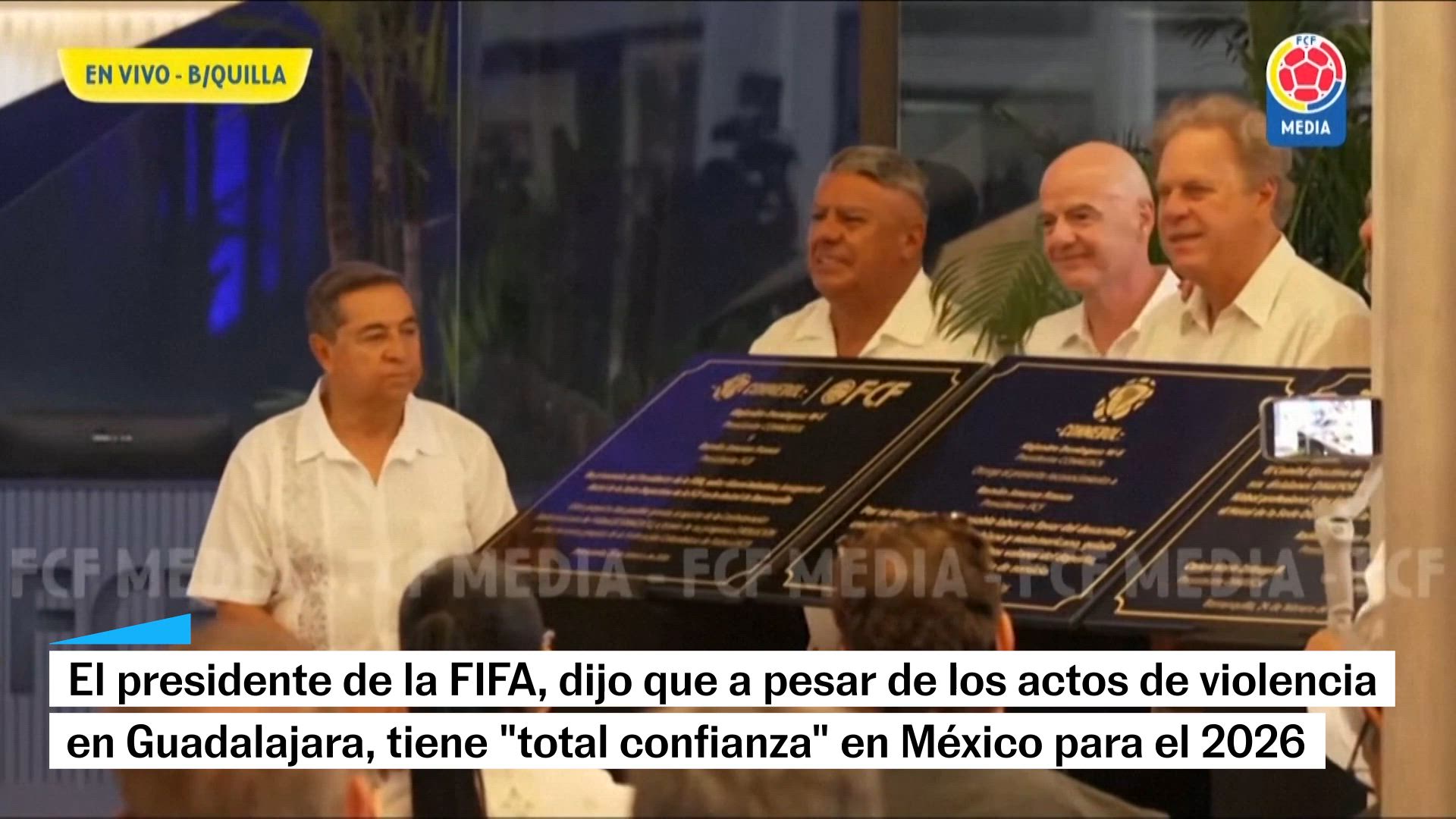 Gianni Infantino, presidente de la FIFA sobre actos de violencia en Guadalajara
