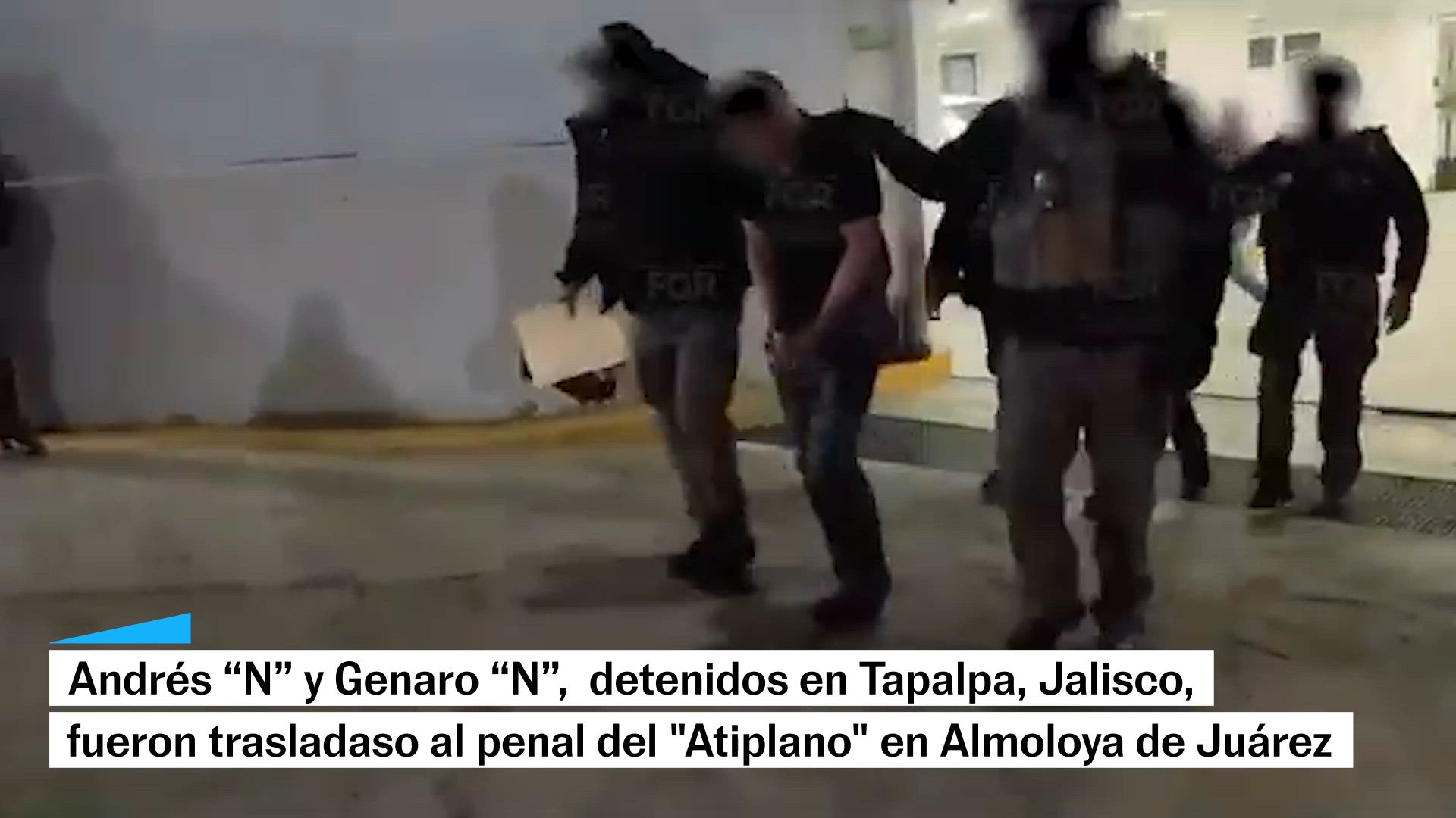 Detenidos en Tapalpa son llevados al penal de Almoloya