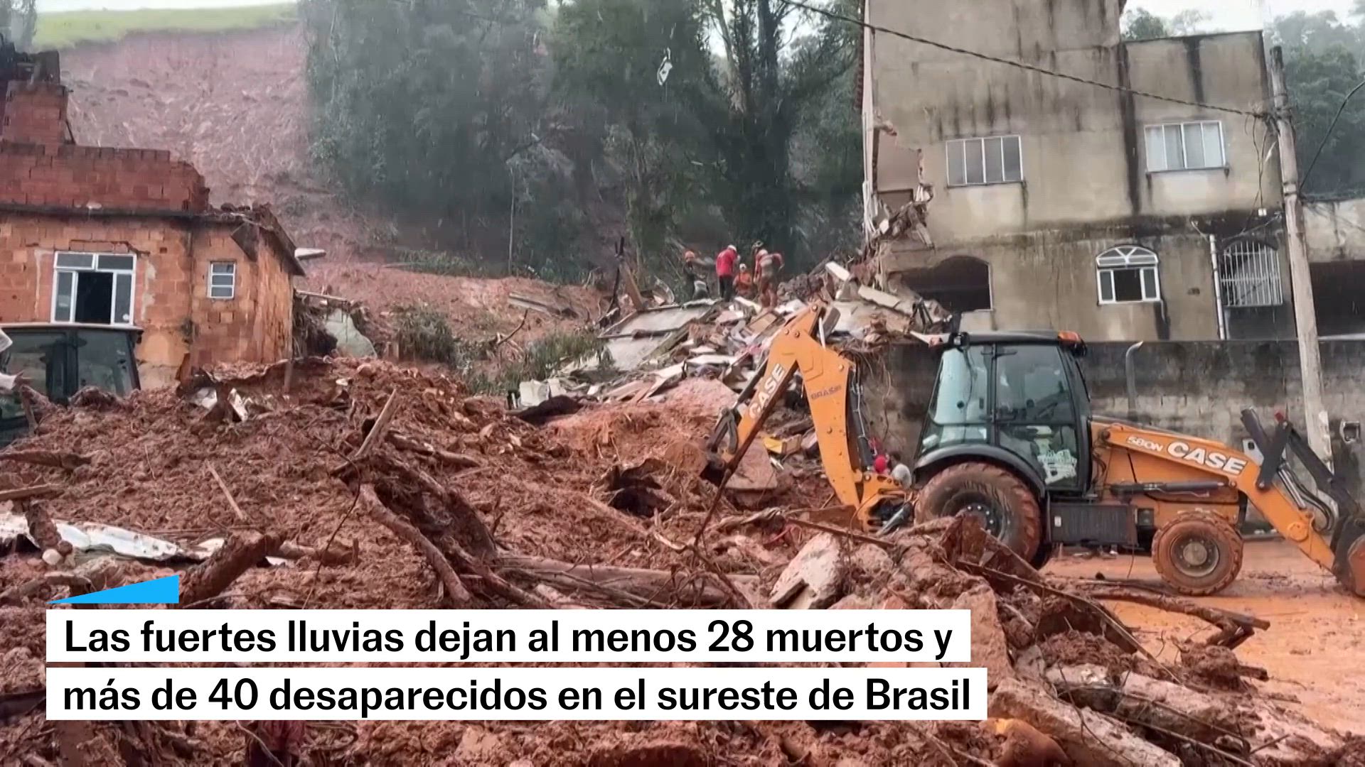 Las fuertes lluvias dejan al menos 28 muertos y mas de 40 desaparecidos en el sureste de Brasil