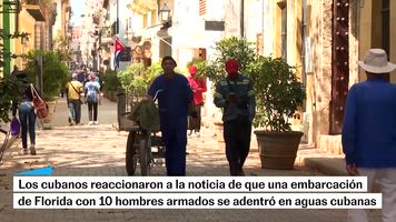 Cubanos reaccionan a lancha de EEUU con presuntos terroristas