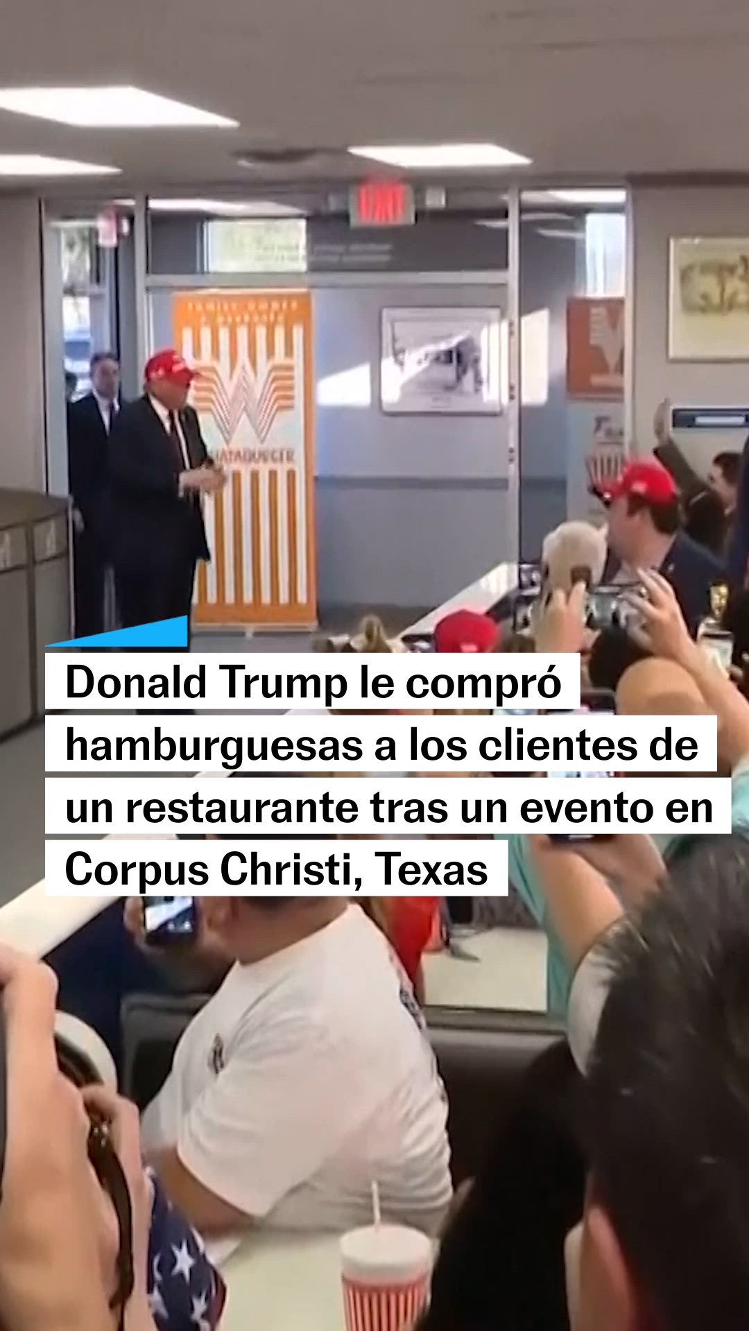 Donald Trump le invita hamburguesas a sus seguidores