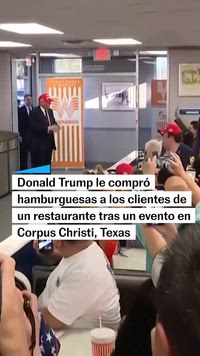 Donald Trump le invita hamburguesas a sus seguidores