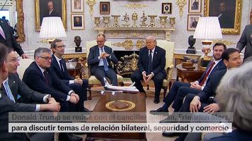 Donald Trump recibe a al canciller Alemán Friedrich Merz, en la Casa Blanca