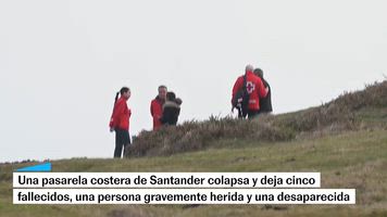 Una pasarela costera colapsa y deja cinco fallecidos en Santander