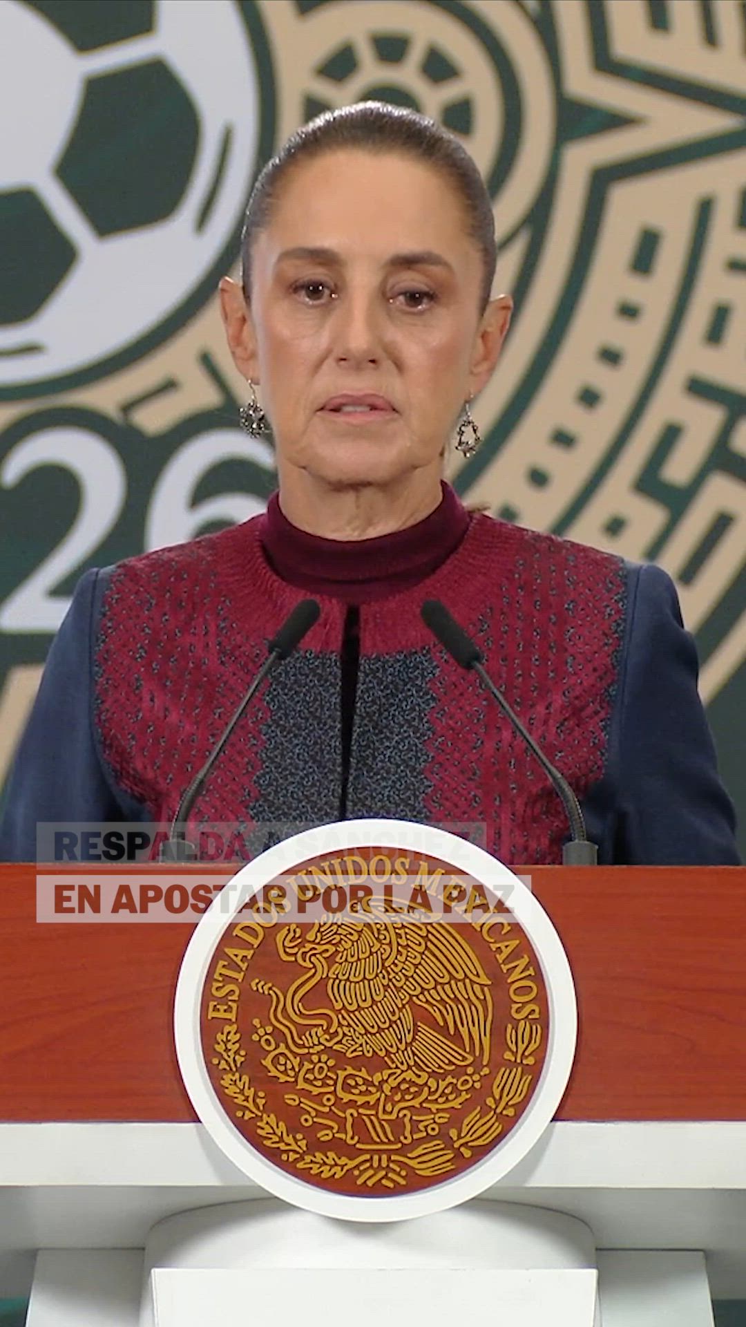 Sheinbuam respald a Pedro Sánchez en su postura deno a la guerra