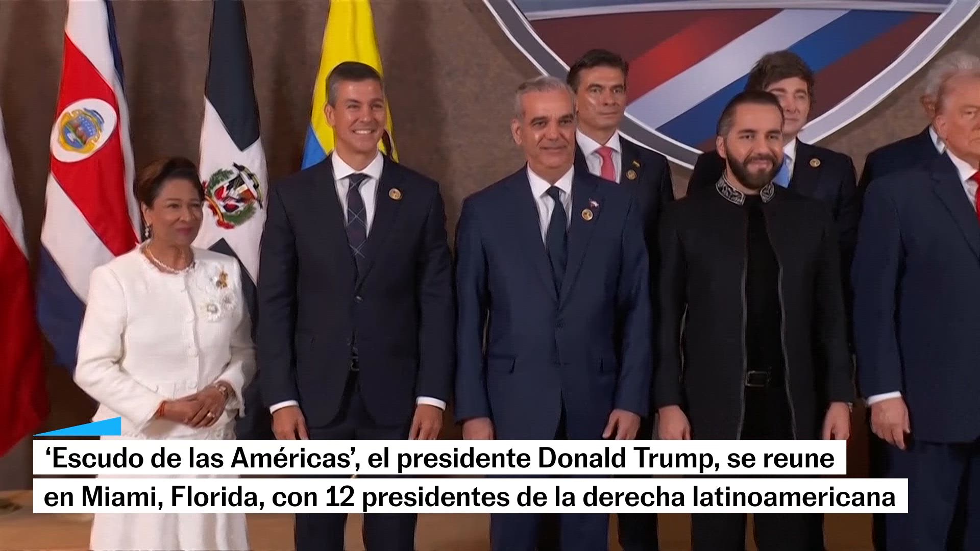Resumen Trump firma el acuerdo Escudo de las Américas