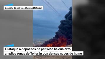 Ataque a las petroleras iraníes provocan columnas de humo en Teherán