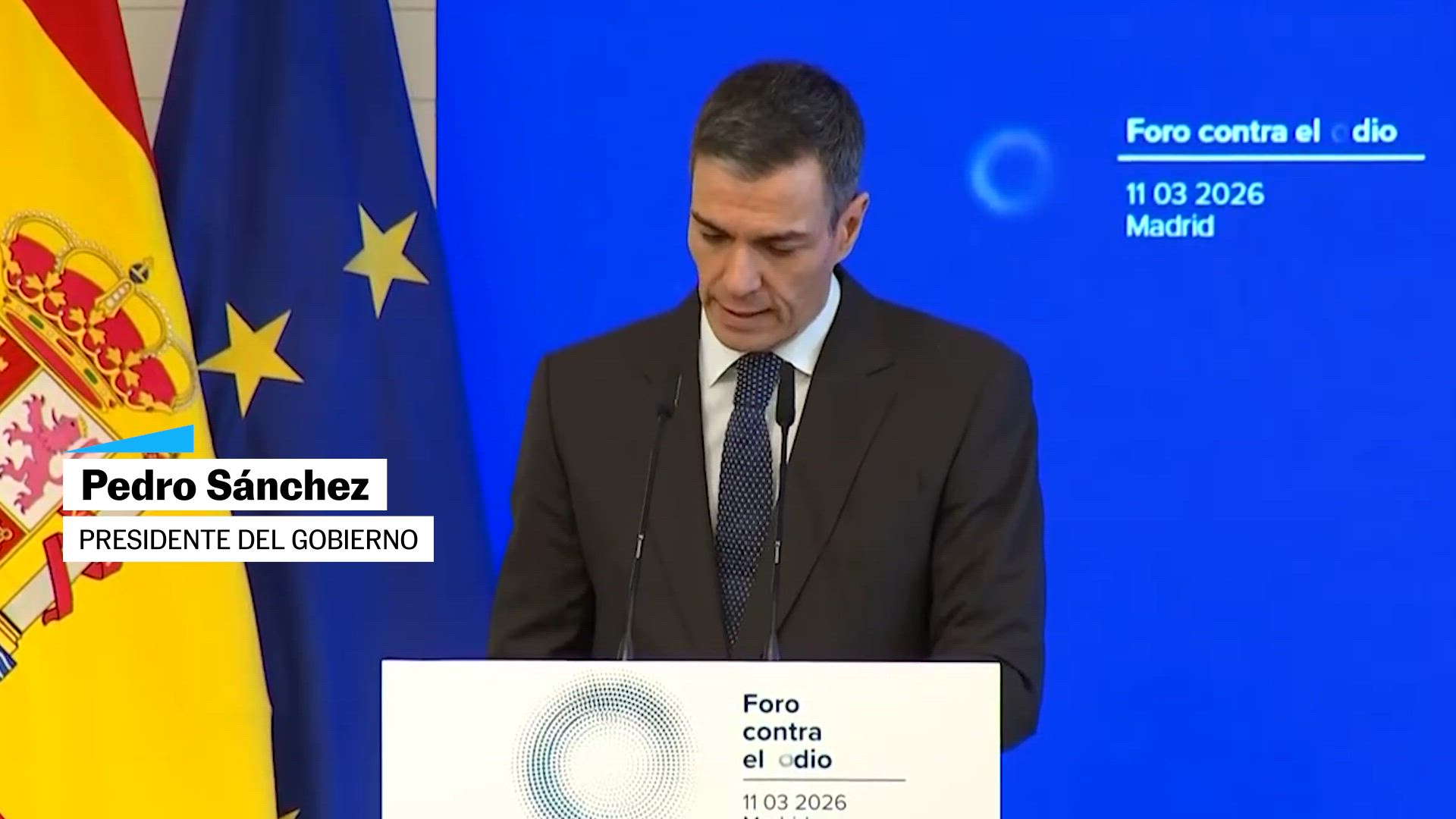 Sánchez anuncia la creación de 'Hodio', una herramienta para contorlar el odio en redes sociales