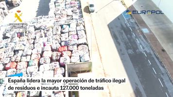 España lidera la mayor operación de tráfico ilegal de residuos