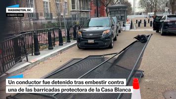 Un hombre fue detenido tras chocar en la Casa Blanca