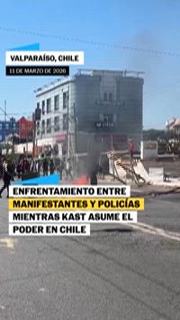 INVESTIDURA KAST | Protestan en VALPARAÍSO ante el cambio de GOBIERNO  | EL PAÍS