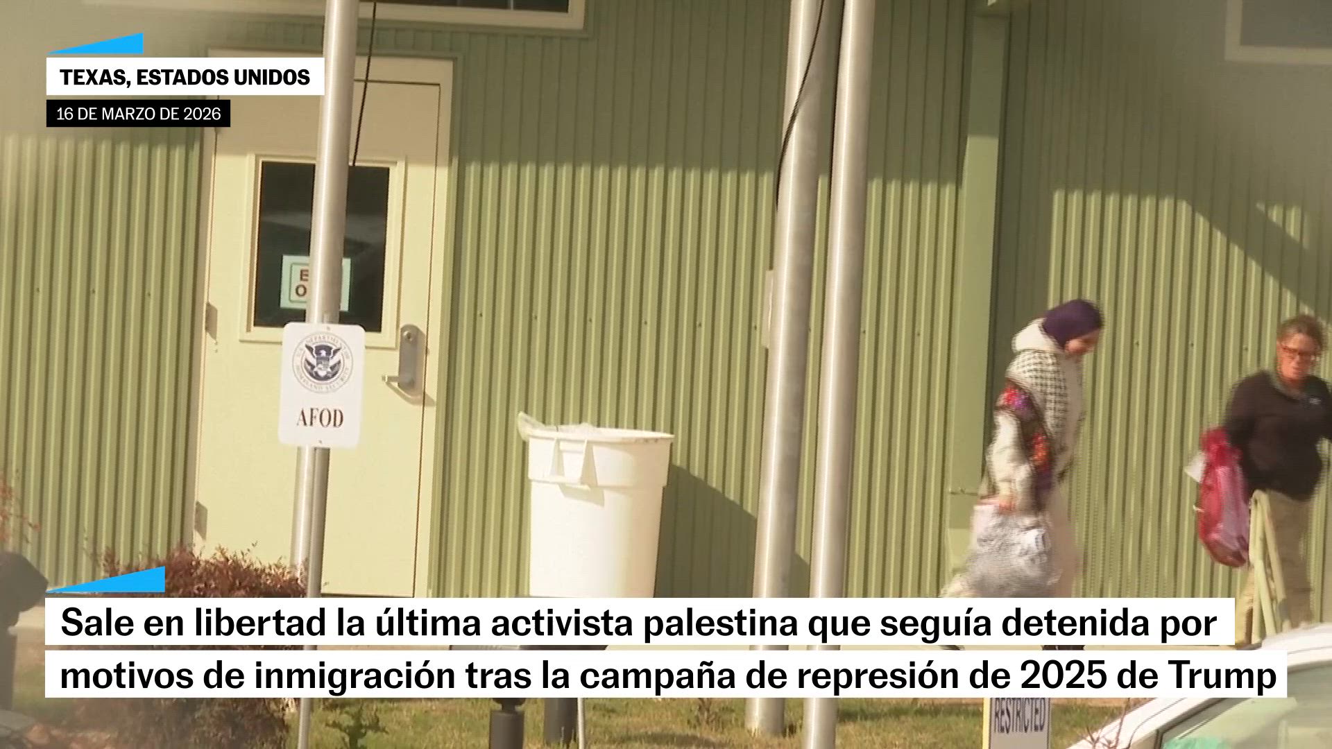 Liberada activista palestina detenida durante un año en un centro de inmigración en Texas