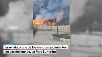 El ataque a la mayor estación de gas iraní en imágenes