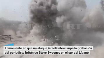 Un ataque israelí interrumpe la grabación del periodista británico Steve Sweeney