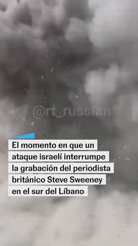 Un ataque israelí interrumpe la grabación del periodista británico Steve Sweeney