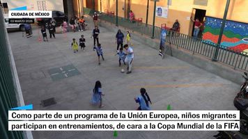 Jovenes migrantes entrenan futbol en CDMX, de cara al mundial FIFA 2026