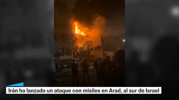 Irán ataca Arad, al sur de Irsael