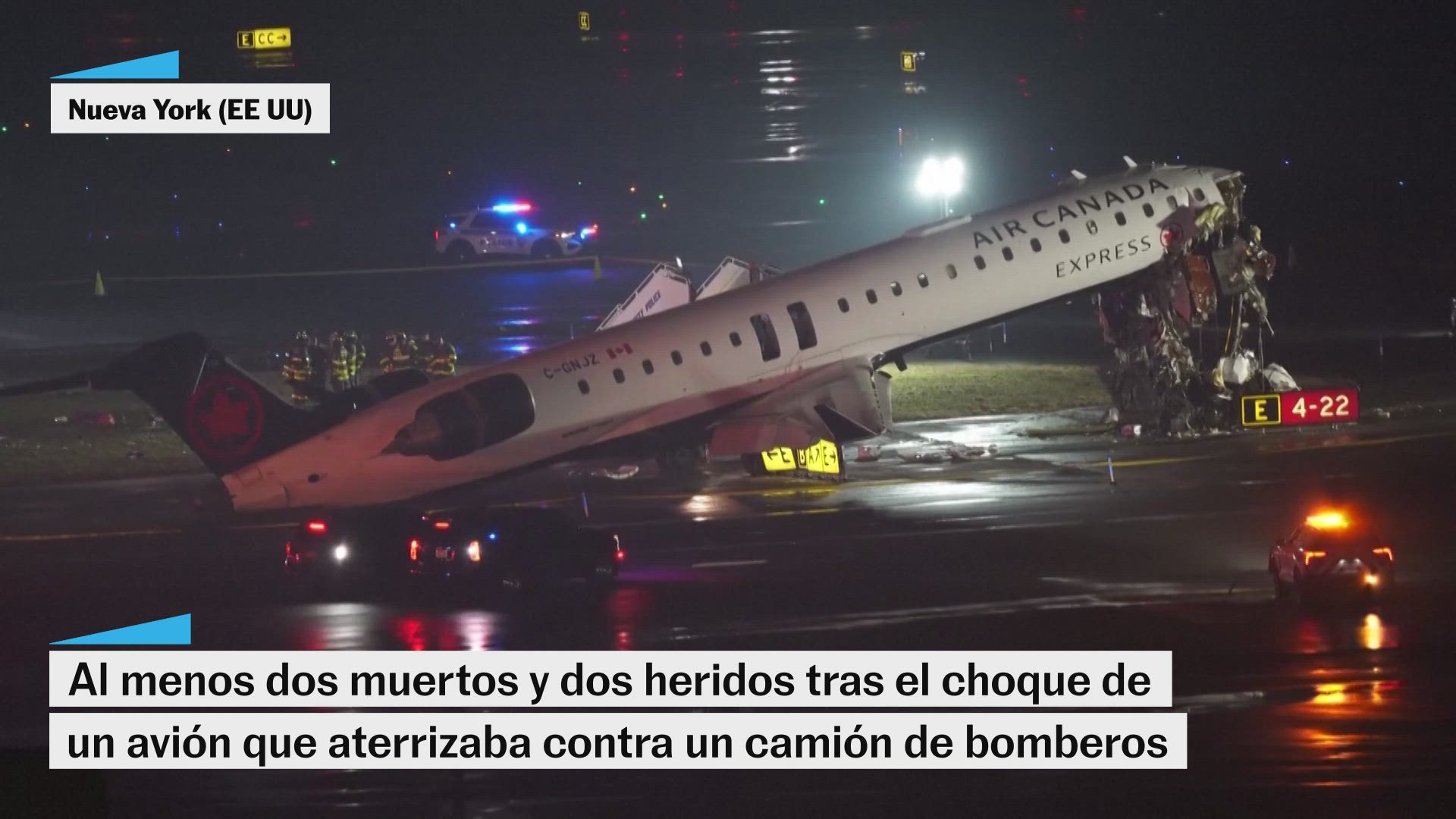 Dos personas han muerto en un accidente de avión en Nueva York